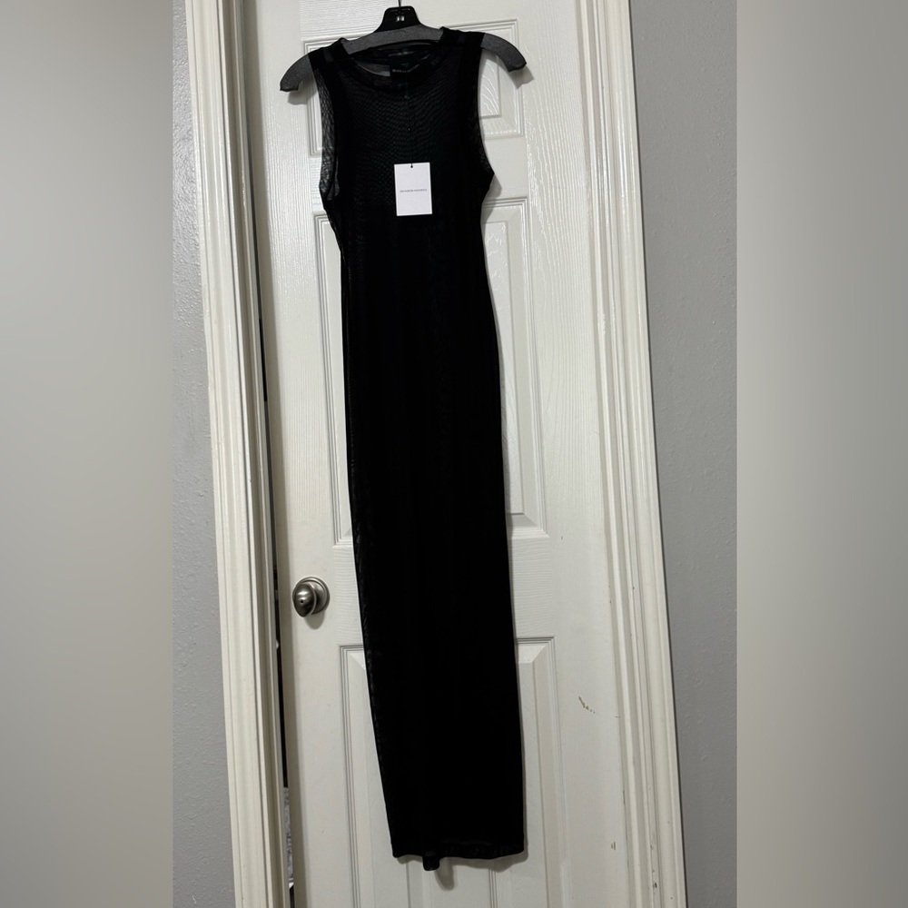 Brandon Maxwell Black Halter Bodycon Maxi Dress